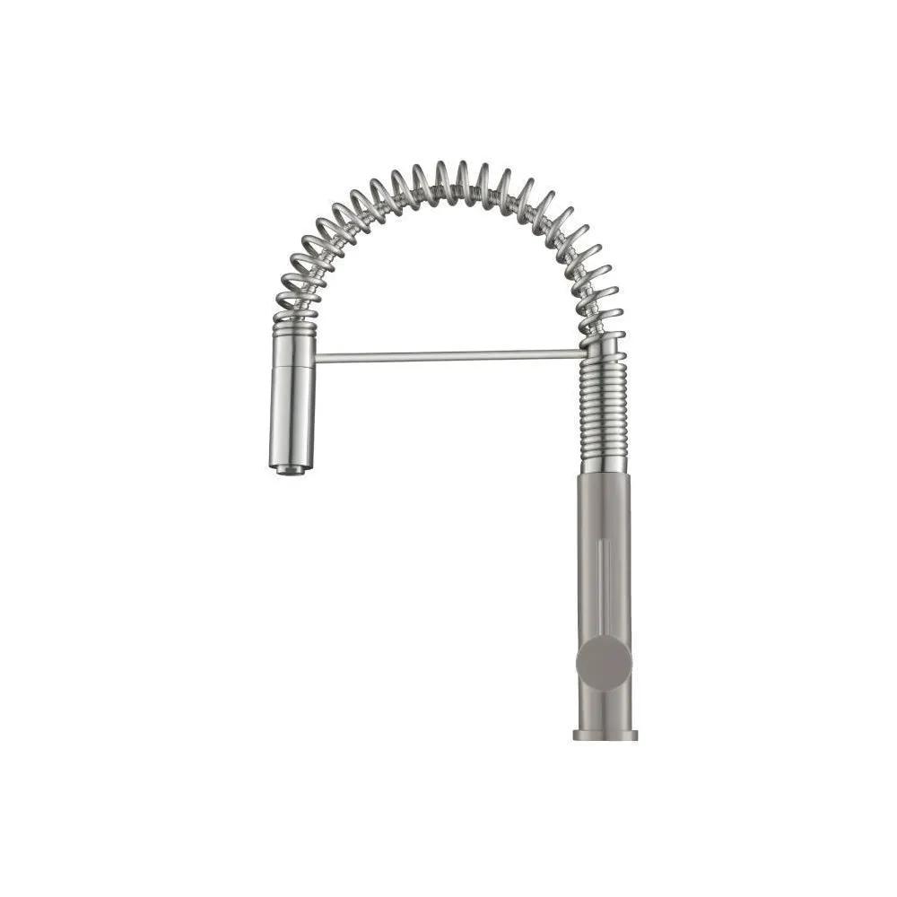 Flusso Dixie - Semi-Professional Dual Spray Stainless Steel Kitchen Faucet with Pull Out by Flusso