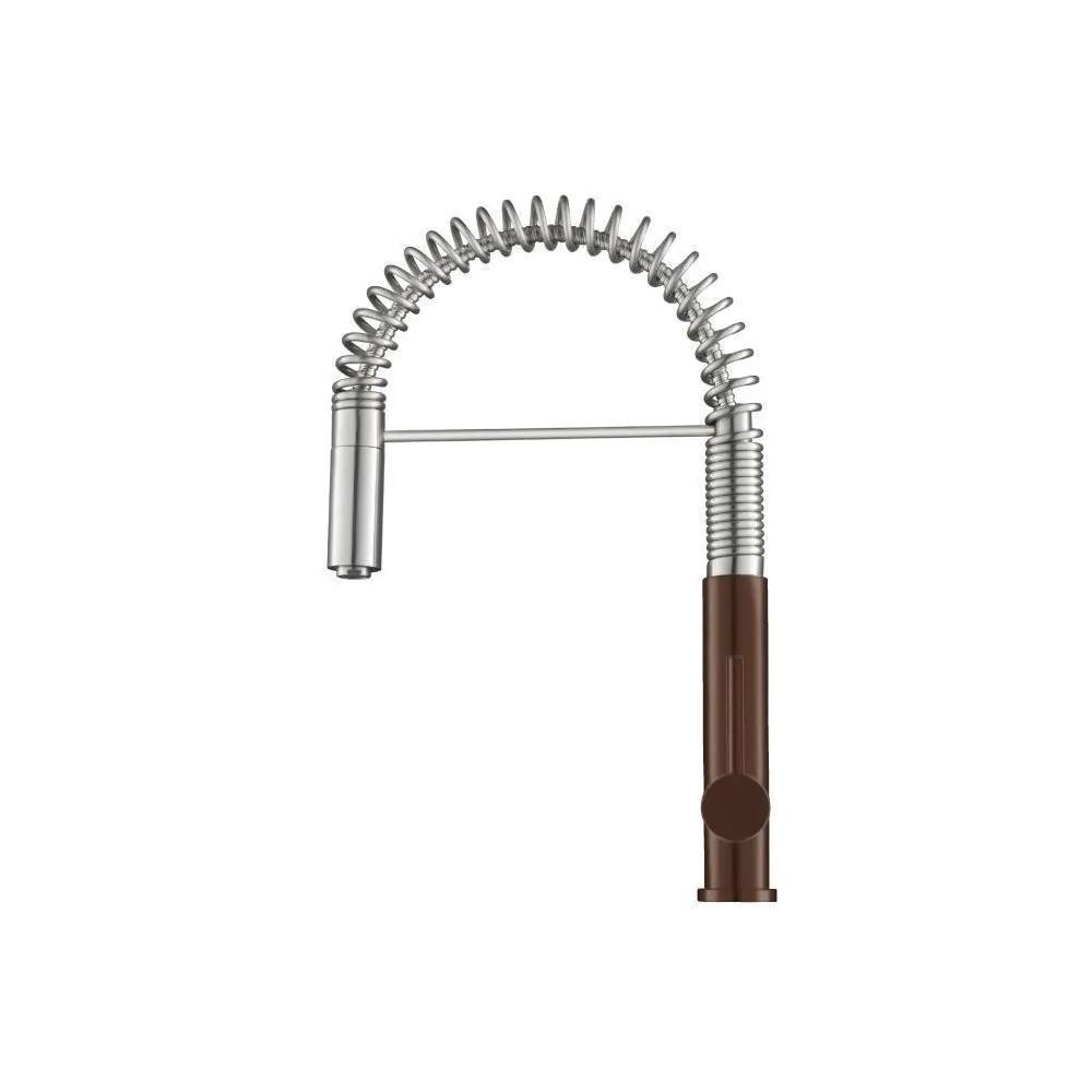 Flusso Dixie - Semi-Professional Dual Spray Stainless Steel Kitchen Faucet with Pull Out by Flusso