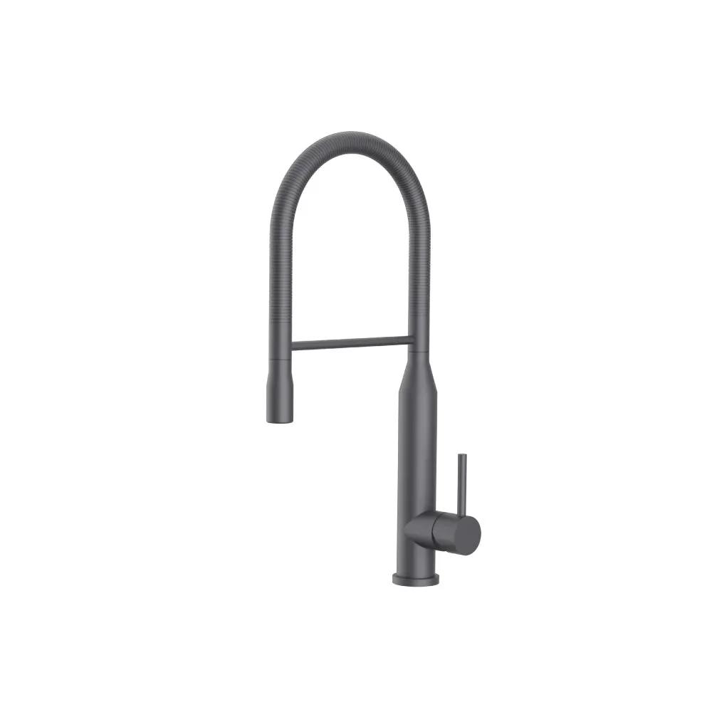 Flusso Glatt - Semi-Professional Dual Spray Stainless Steel Kitchen Faucet with Pull Out by Flusso