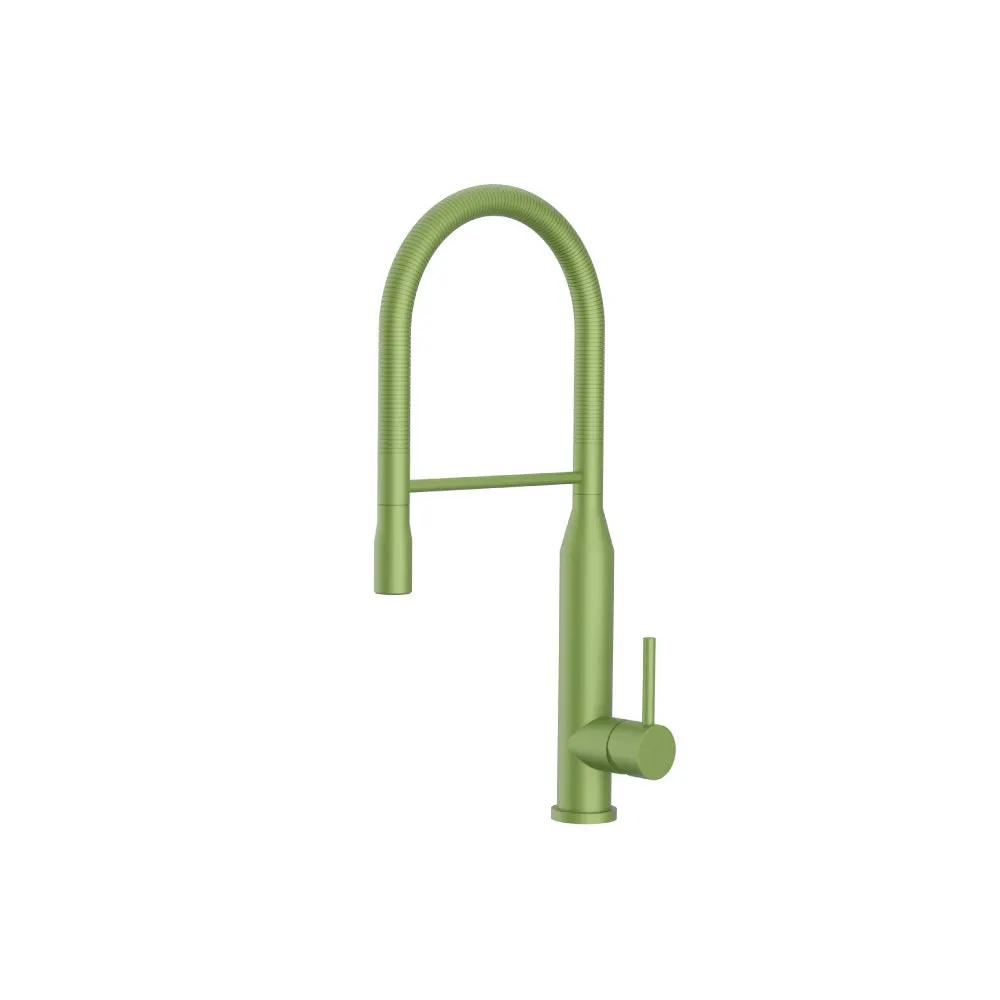 Flusso Glatt - Semi-Professional Dual Spray Stainless Steel Kitchen Faucet with Pull Out by Flusso