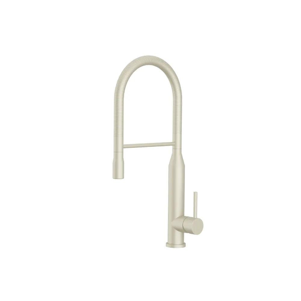 Flusso Glatt - Semi-Professional Dual Spray Stainless Steel Kitchen Faucet with Pull Out by Flusso