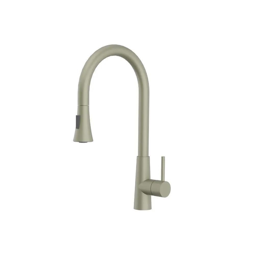 Flusso Zest - Dual Spray Stainless Steel Kitchen Faucet with Pull Out by Flusso