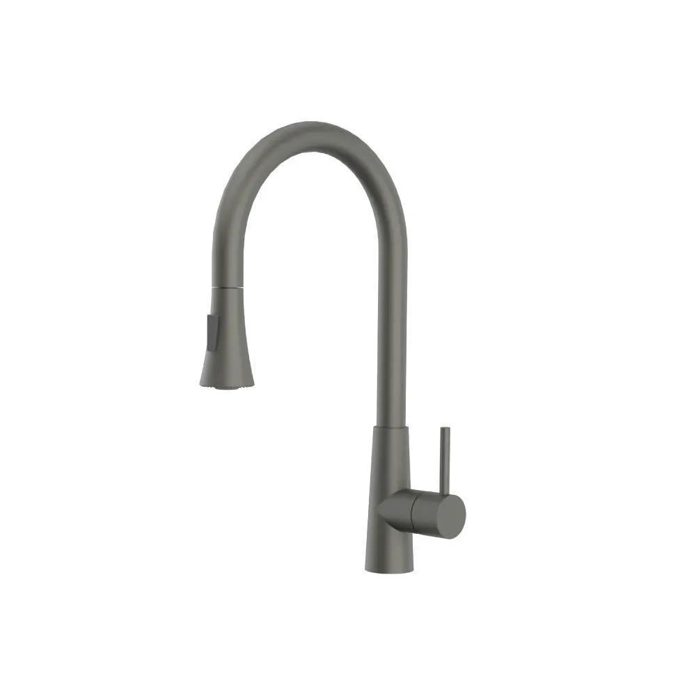 Flusso Zest - Dual Spray Stainless Steel Kitchen Faucet with Pull Out by Flusso