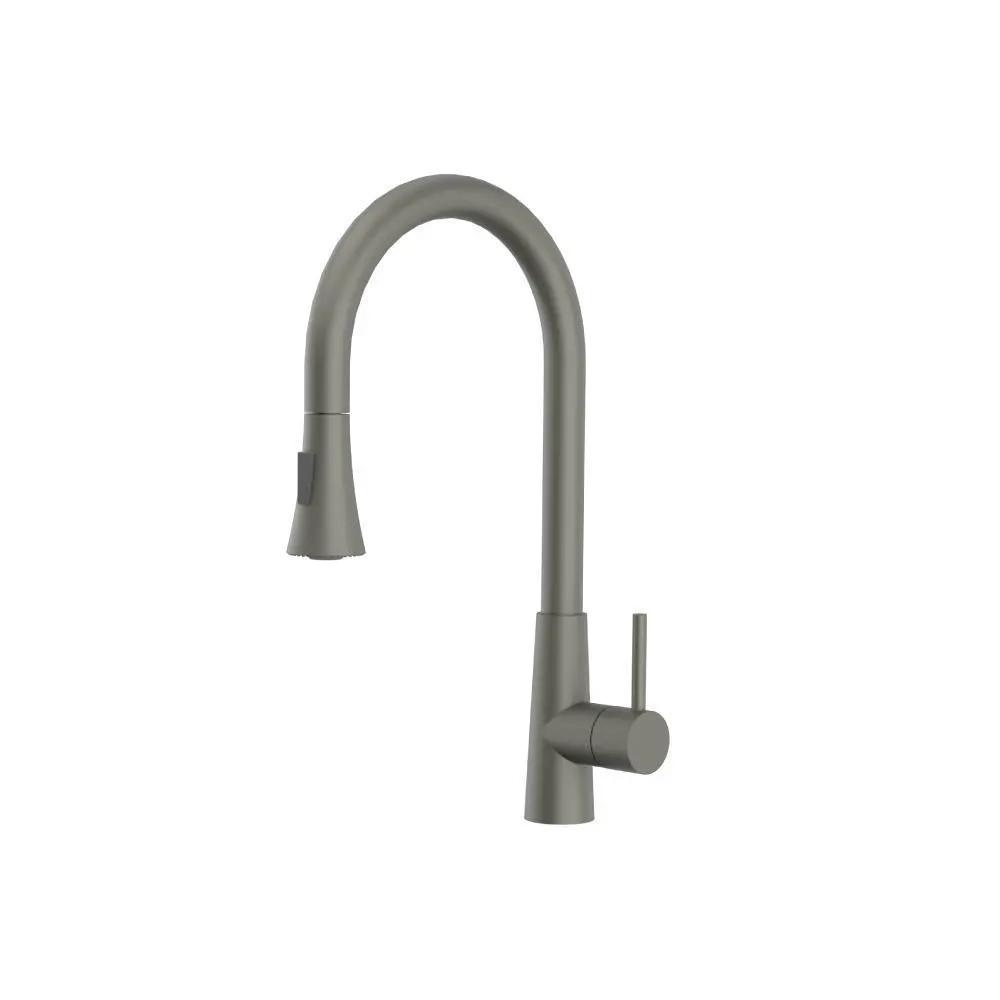 Flusso Zest - Dual Spray Stainless Steel Kitchen Faucet with Pull Out by Flusso