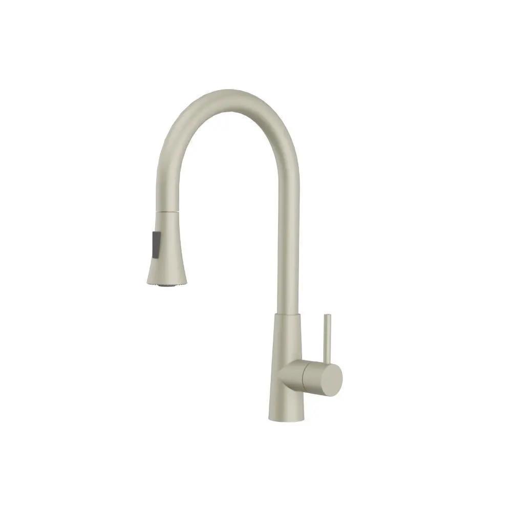 Flusso Zest - Dual Spray Stainless Steel Kitchen Faucet with Pull Out by Flusso
