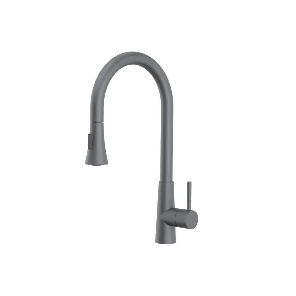 Flusso Zest - Dual Spray Stainless Steel Kitchen Faucet with Pull Out by Flusso