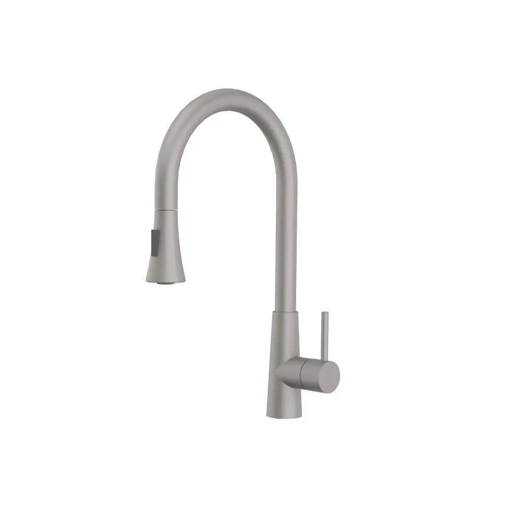 Flusso Zest - Dual Spray Stainless Steel Kitchen Faucet with Pull Out by Flusso