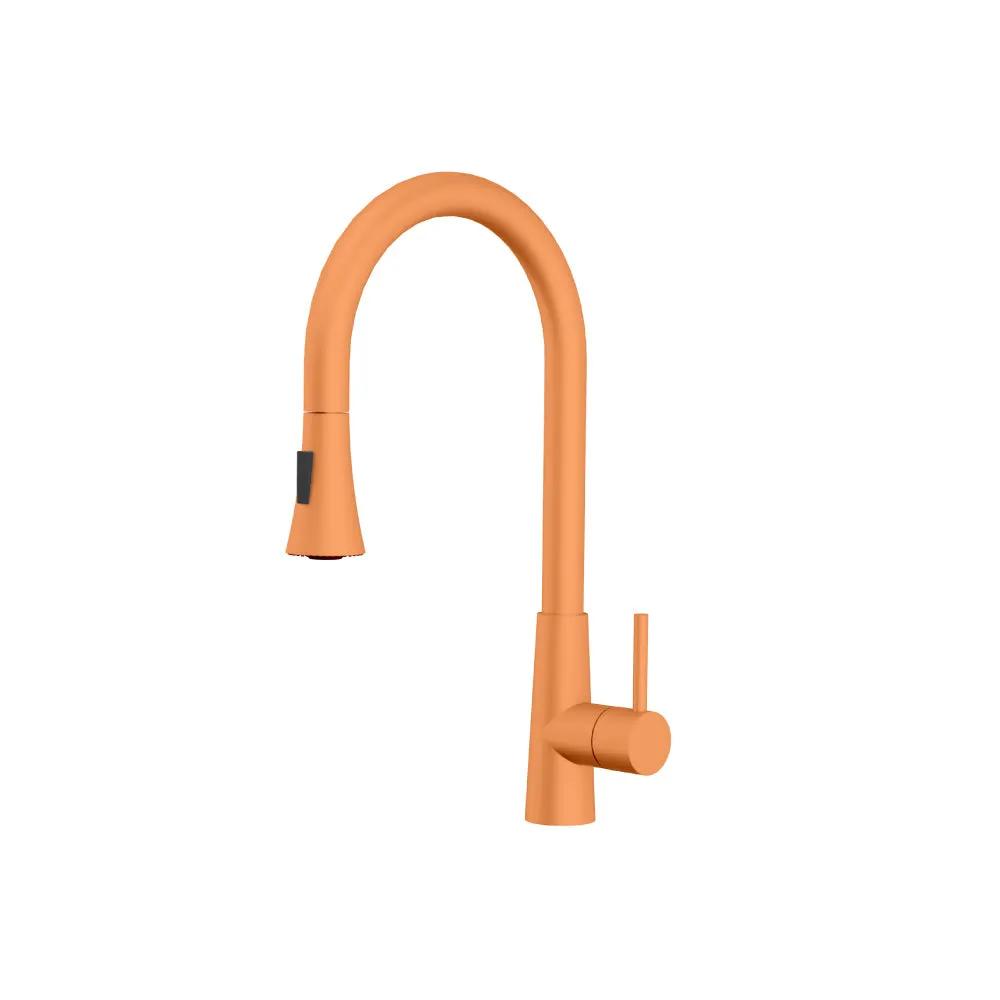 Flusso Zest - Dual Spray Stainless Steel Kitchen Faucet with Pull Out by Flusso