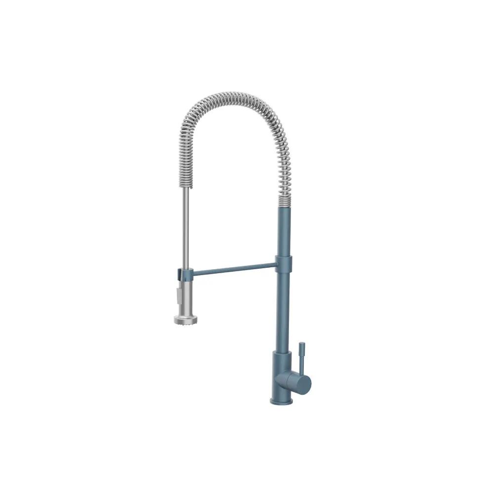 Flusso Professio - S - Dual Spray Professional Stainless Steel Kitchen Faucet with Pull Out by Flusso