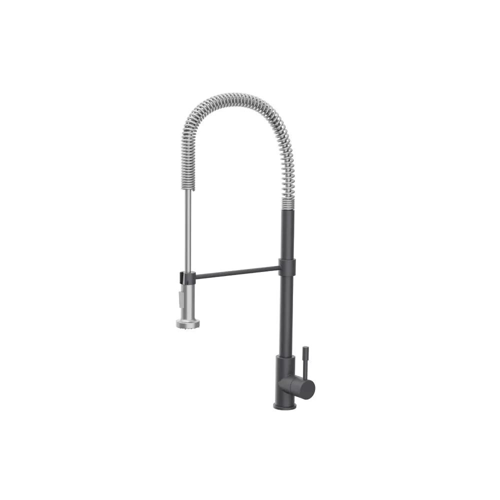 Flusso Professio - S - Dual Spray Professional Stainless Steel Kitchen Faucet with Pull Out by Flusso