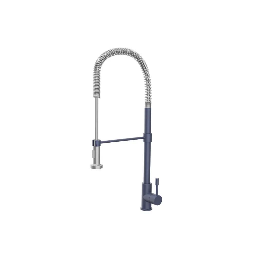 Flusso Professio - S - Dual Spray Professional Stainless Steel Kitchen Faucet with Pull Out by Flusso