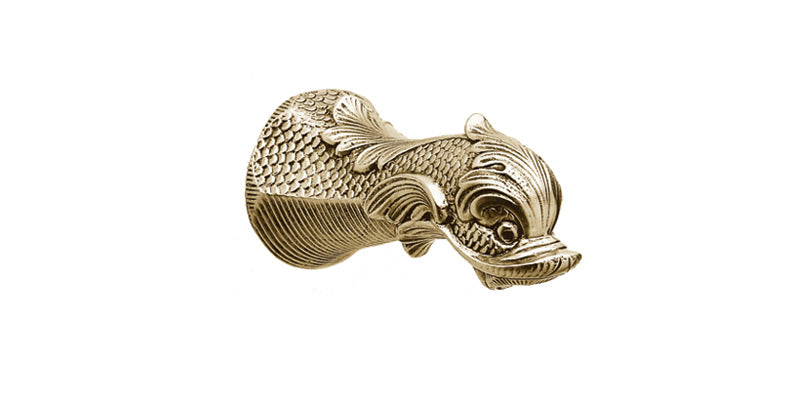 polished brass wall tub set