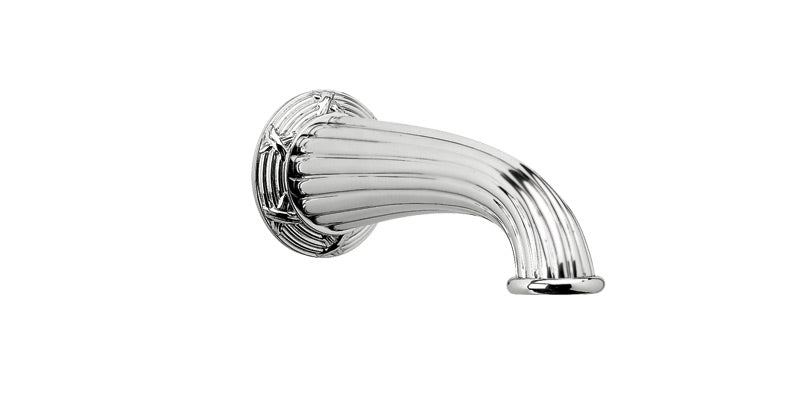 polished chrome spout