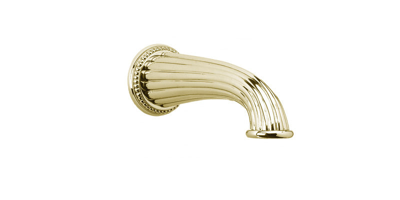 polished brass spout
