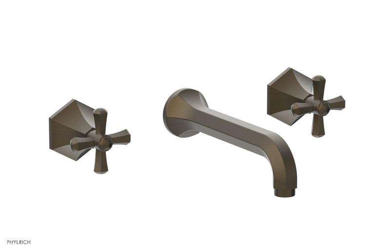 Phylrich LE VERRE & LA CROSSE Wall Tub Set - Cross Handles