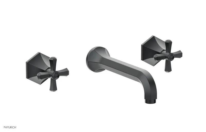 Phylrich LE VERRE & LA CROSSE Wall Tub Set - Cross Handles by Phylrich