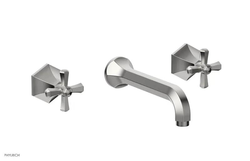 Phylrich LE VERRE & LA CROSSE Wall Tub Set - Cross Handles by Phylrich