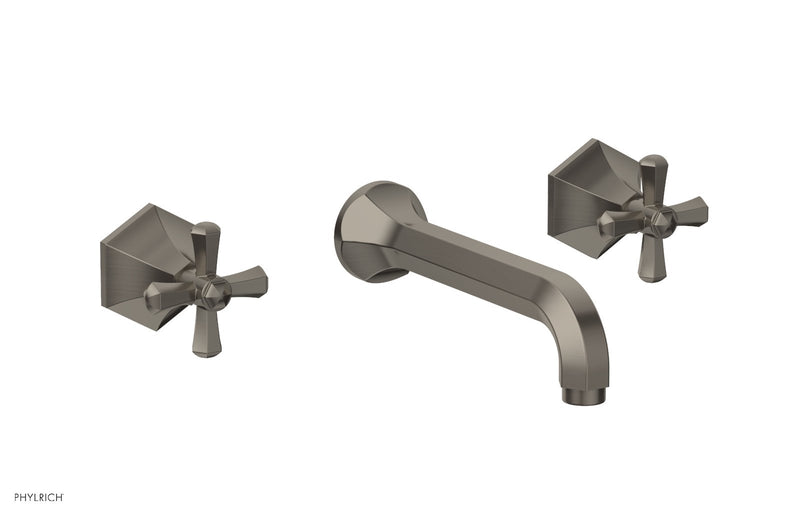 Phylrich LE VERRE & LA CROSSE Wall Tub Set - Cross Handles