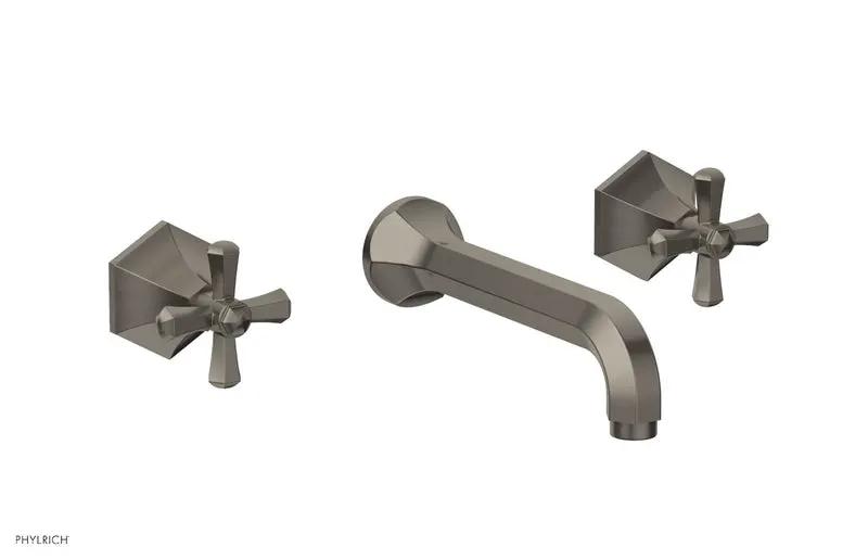 Phylrich LE VERRE & LA CROSSE Wall Tub Set - Cross Handles by Phylrich