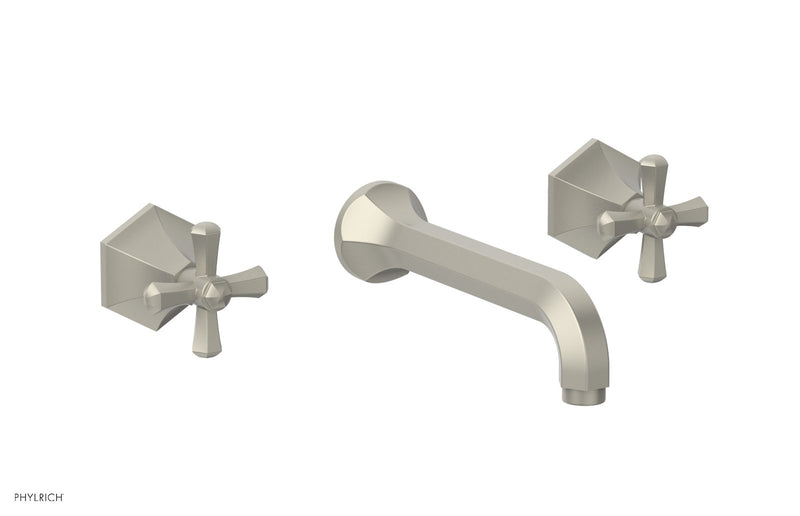 Phylrich LE VERRE & LA CROSSE Wall Tub Set - Cross Handles