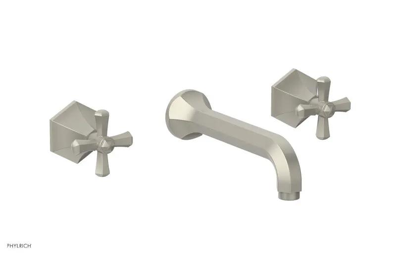 Phylrich LE VERRE & LA CROSSE Wall Tub Set - Cross Handles by Phylrich