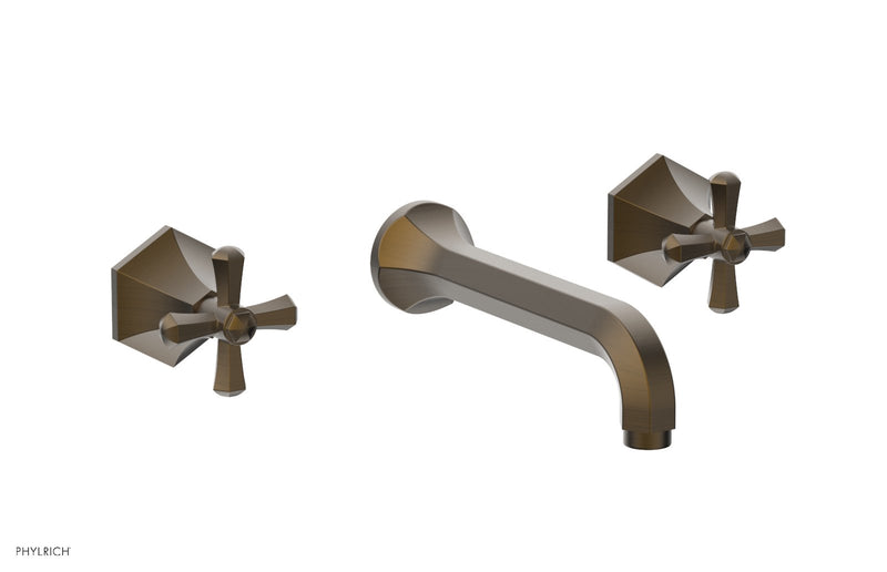 Phylrich LE VERRE & LA CROSSE Wall Tub Set - Cross Handles
