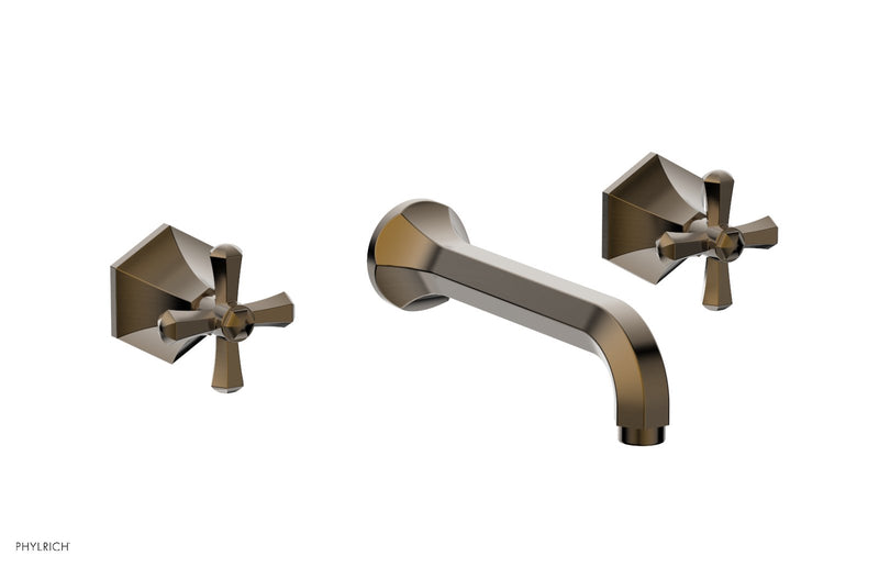 Phylrich LE VERRE & LA CROSSE Wall Tub Set - Cross Handles