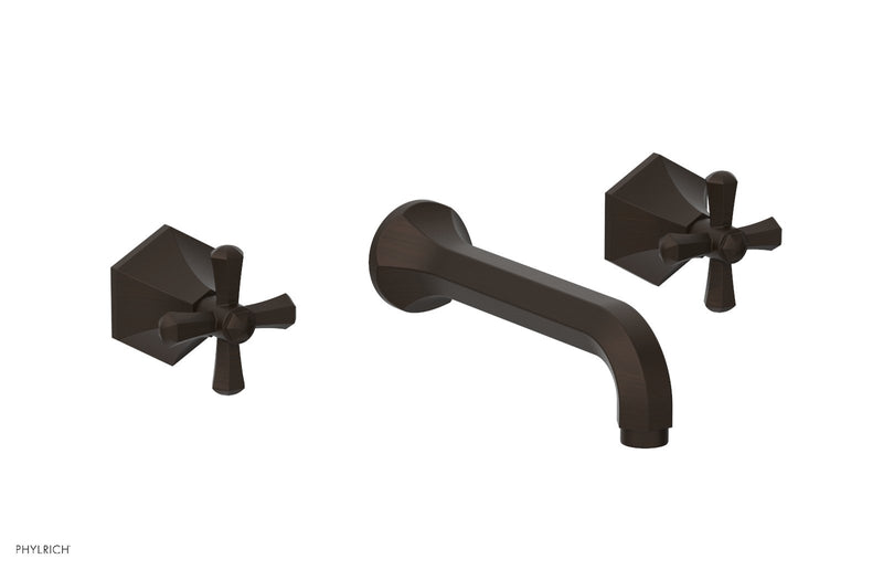 Phylrich LE VERRE & LA CROSSE Wall Tub Set - Cross Handles