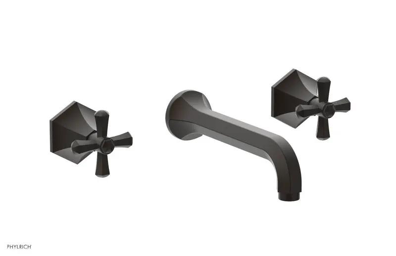 Phylrich LE VERRE & LA CROSSE Wall Tub Set - Cross Handles by Phylrich