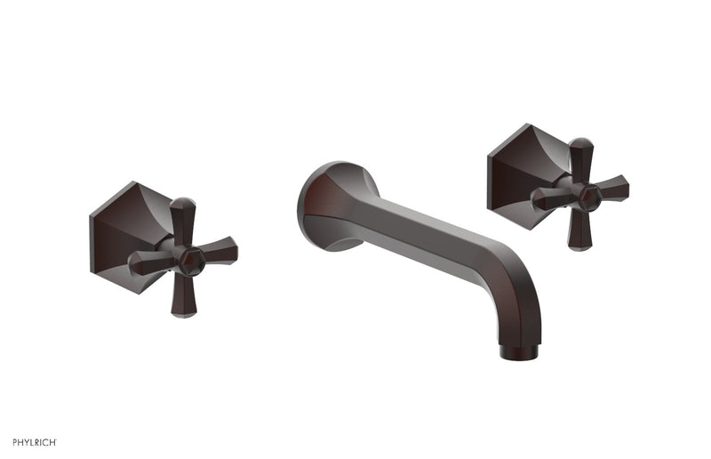 Phylrich LE VERRE & LA CROSSE Wall Tub Set - Cross Handles