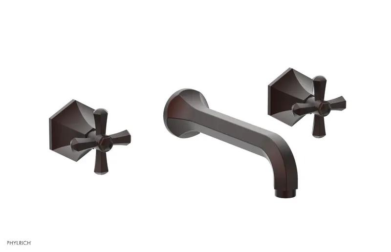 Phylrich LE VERRE & LA CROSSE Wall Tub Set - Cross Handles by Phylrich