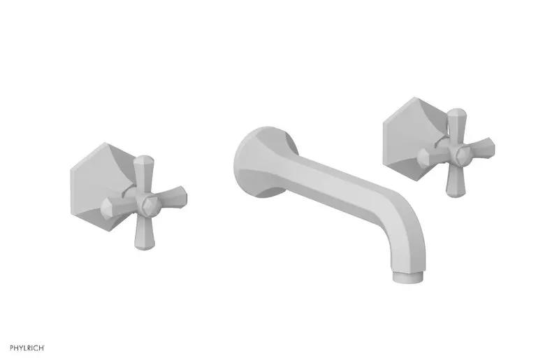 Phylrich LE VERRE & LA CROSSE Wall Tub Set - Cross Handles by Phylrich