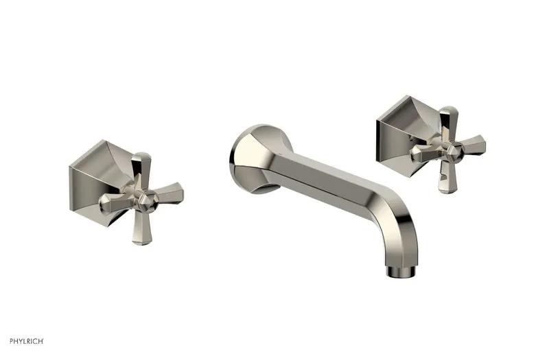 Phylrich LE VERRE & LA CROSSE Wall Tub Set - Cross Handles by Phylrich