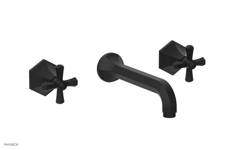 Phylrich LE VERRE & LA CROSSE Wall Tub Set - Cross Handles by Phylrich
