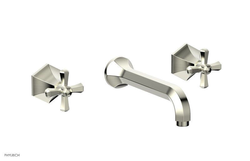 Phylrich LE VERRE & LA CROSSE Wall Tub Set - Cross Handles