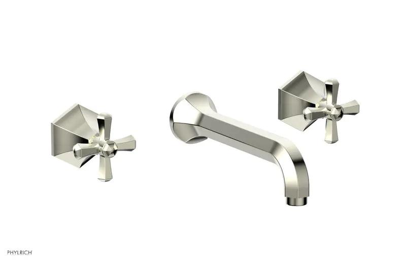 Phylrich LE VERRE & LA CROSSE Wall Tub Set - Cross Handles by Phylrich