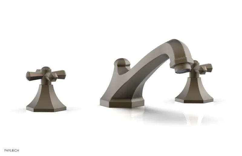 Phylrich LE VERRE & LA CROSSE Deck Tub Set - Cross Handles by Phylrich
