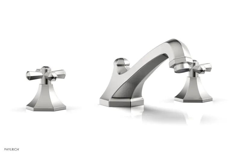 Phylrich LE VERRE & LA CROSSE Deck Tub Set - Cross Handles by Phylrich