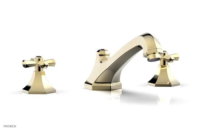 Phylrich LE VERRE & LA CROSSE Deck Tub Set - Cross Handles by Phylrich