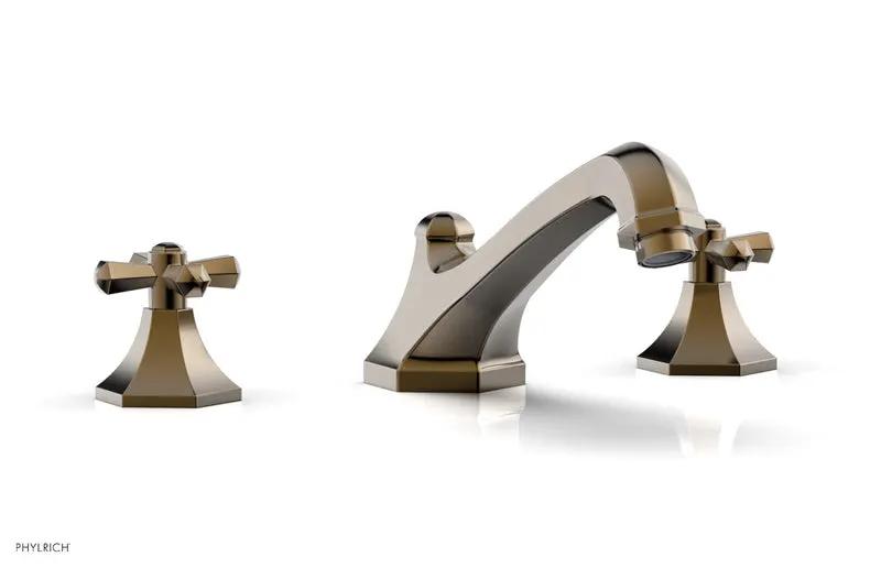 Phylrich LE VERRE & LA CROSSE Deck Tub Set - Cross Handles by Phylrich