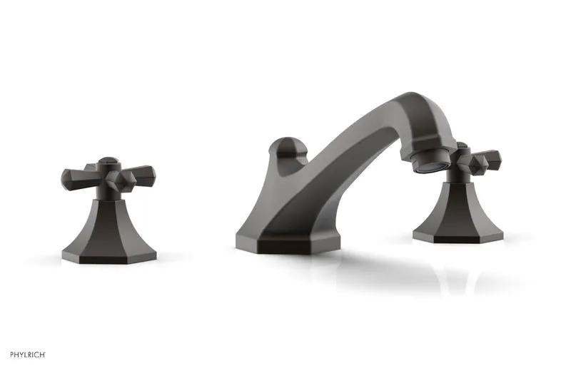 Phylrich LE VERRE & LA CROSSE Deck Tub Set - Cross Handles by Phylrich