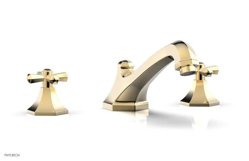 Phylrich LE VERRE & LA CROSSE Deck Tub Set - Cross Handles by Phylrich