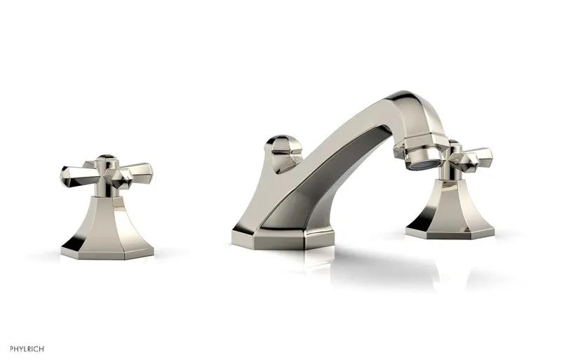 Phylrich LE VERRE & LA CROSSE Deck Tub Set - Cross Handles by Phylrich