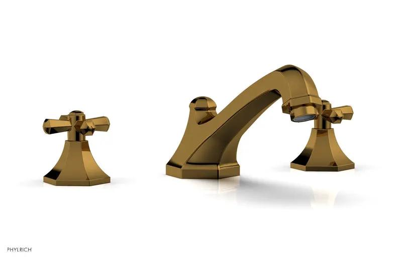 Phylrich LE VERRE & LA CROSSE Deck Tub Set - Cross Handles by Phylrich