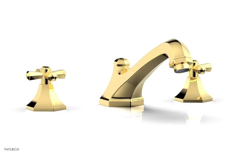 Phylrich LE VERRE & LA CROSSE Deck Tub Set - Cross Handles by Phylrich