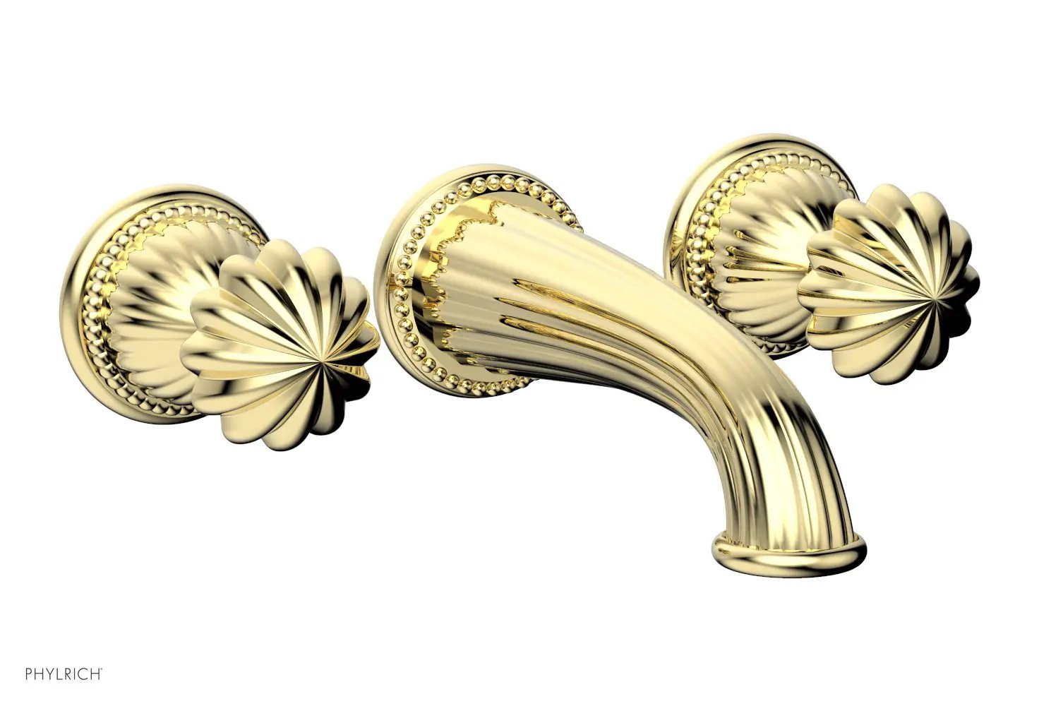 Phylrich GEORGIAN & BARCELONA Wall Tub Set - Round Handles by Phylrich