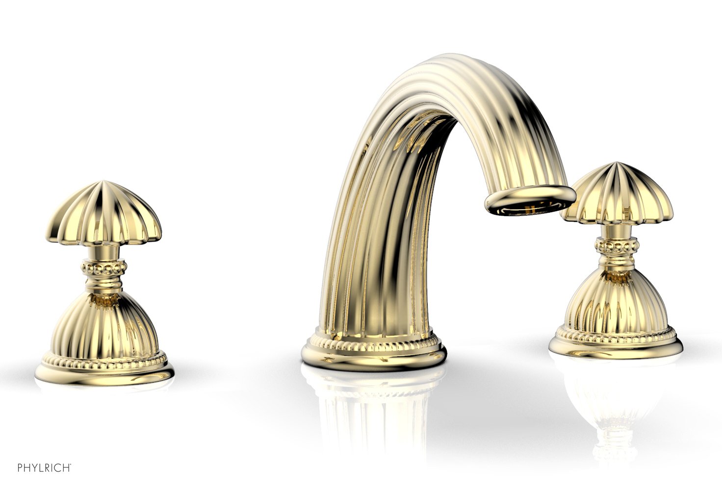 Phylrich GEORGIAN & BARCELONA Deck Tub Set - Round Handles