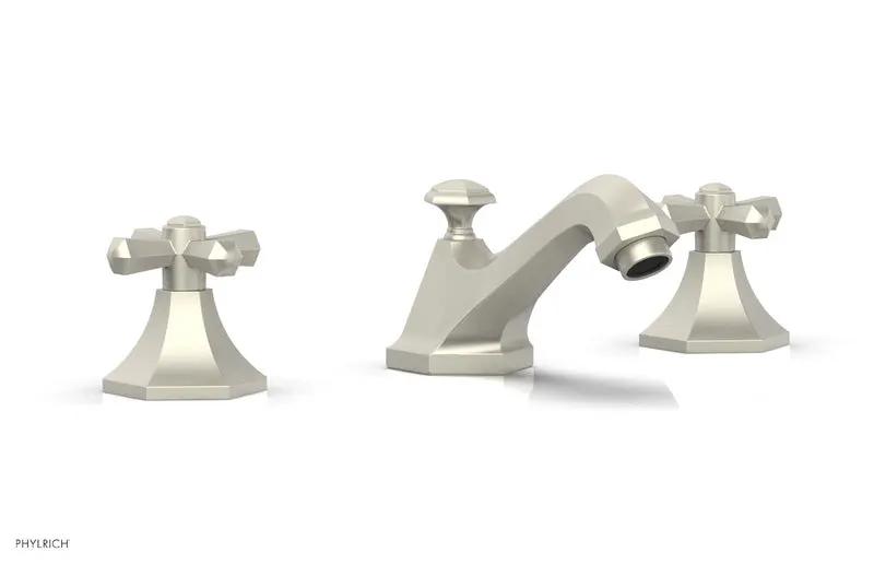Phylrich LE VERRE & LA CROSSE Widespread Faucet - Cross Handles by Phylrich