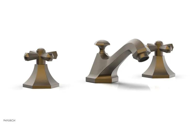 Phylrich LE VERRE & LA CROSSE Widespread Faucet - Cross Handles by Phylrich