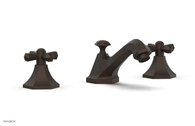 Phylrich LE VERRE & LA CROSSE Widespread Faucet - Cross Handles by Phylrich